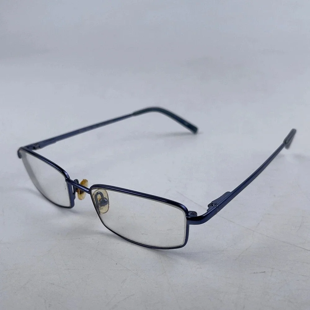 Robert Mitchel RMJ 605 Men's Eyeglasses Frame Blue Metal Rectangular 46-17-125mm